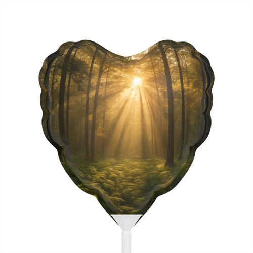 Serene Forest Retreat - Balloons (Round and Heart-shaped), 6"