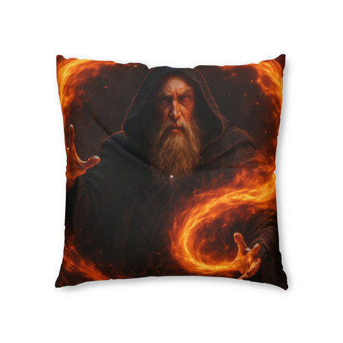 Elemental Firestorm - Tufted Floor Pillow, Square