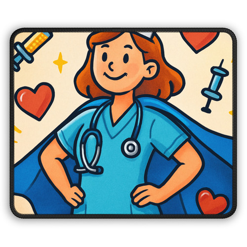 Nurse Superhero Spirit - Gaming Mouse Pad