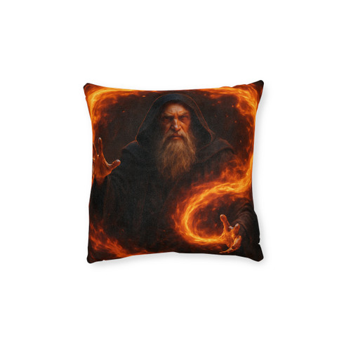 Elemental Firestorm - Square Pillow - Pink Back