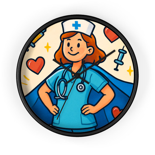 Nurse Superhero Spirit - Wall Clock