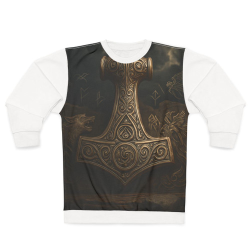Mjölnir's Might - Unisex Sweatshirt (AOP)