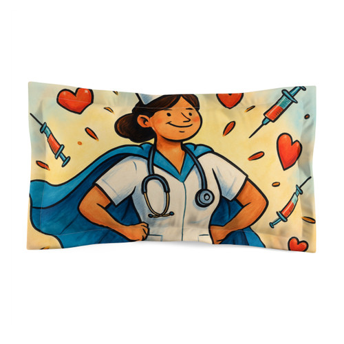 Nurse Superhero Spirit - Microfiber Pillow Sham