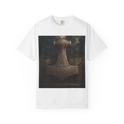 Mjölnir's Might - Unisex Garment-Dyed T-shirt