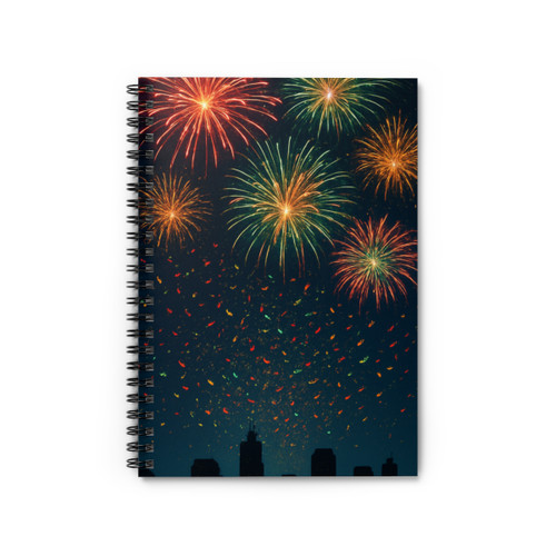 Midnight Sparkle - Spiral Notebook - Ruled Line