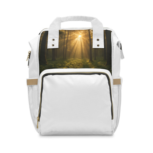 Serene Forest Retreat - Multifunctional Diaper Backpack