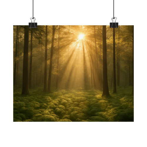 Serene Forest Retreat - Matte Horizontal Posters