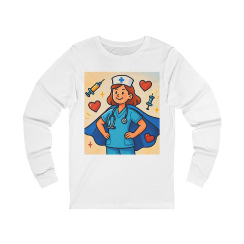 Nurse Superhero Spirit - Unisex Jersey Long Sleeve Tee