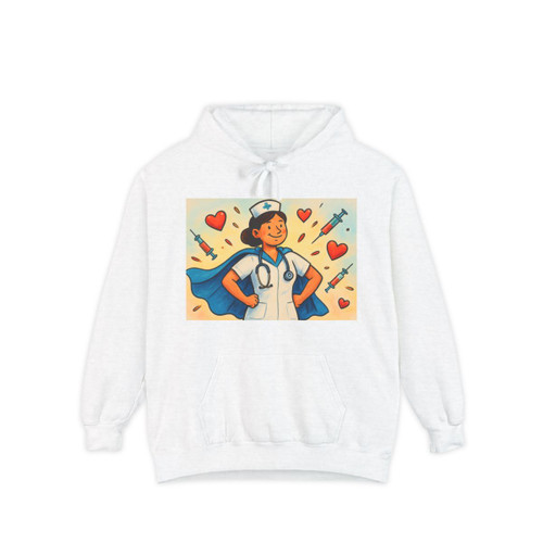 Nurse Superhero Spirit - Unisex Garment-Dyed Hoodie