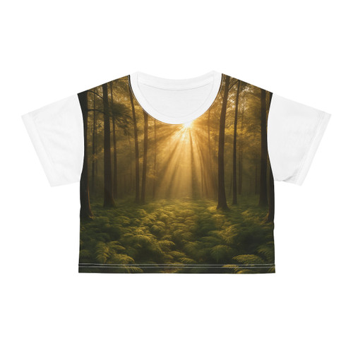 Serene Forest Retreat - Crop Tee (AOP)