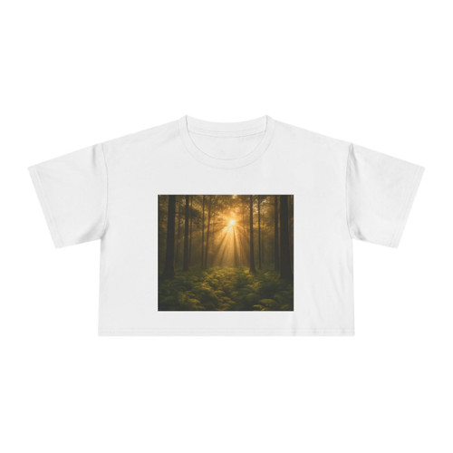 Serene Forest Retreat - Women's Crop Tee