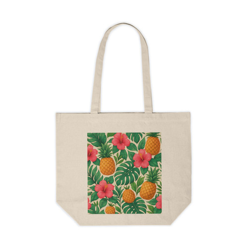 Tropical Oasis Escape - Canvas Shopping Tote