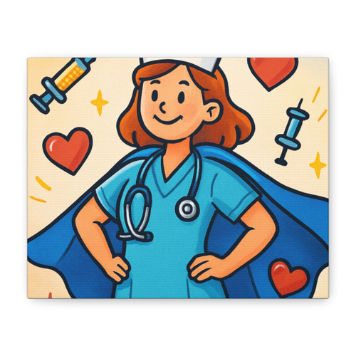 Nurse Superhero Spirit - Matte Canvas, Stretched, 1.25"