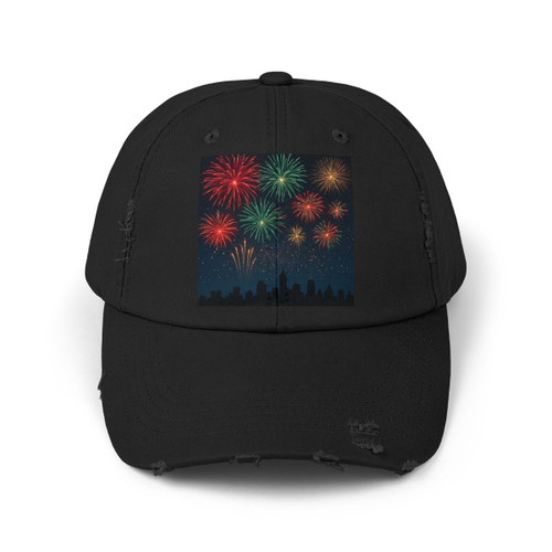 Midnight Sparkle - Unisex Distressed Cap