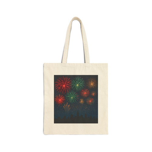 Midnight Sparkle - Cotton Canvas Tote Bag