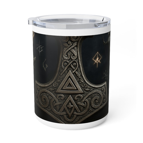 Mjölnir's Might - Insulated Coffee Mug, 10oz 