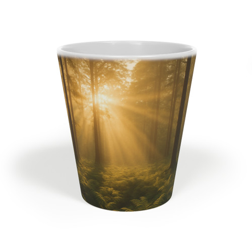 Serene Forest Retreat - Latte Mug, 12oz