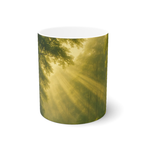 Whispers of Dawn - White Ceramic Mug, 11oz and 15oz