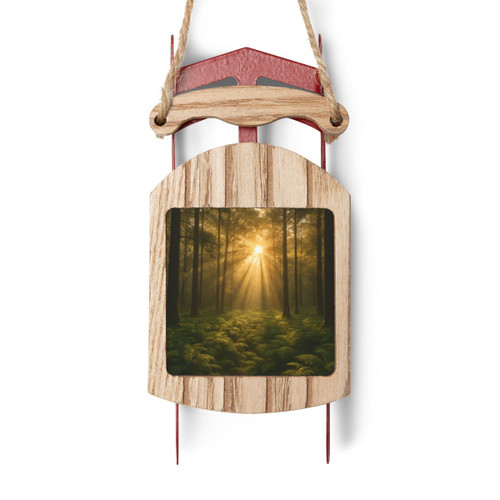 Serene Forest Retreat - Sled Ornaments