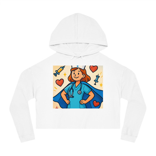 Nurse Superhero Spirit - Women’s Cropped Hooded Sweatshirt