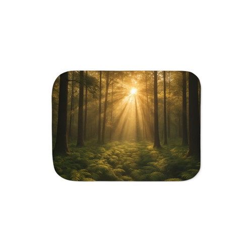 Serene Forest Retreat - Sherpa Blanket, Two Colors