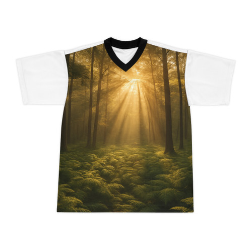 Serene Forest Retreat - Unisex Football Jersey (AOP)