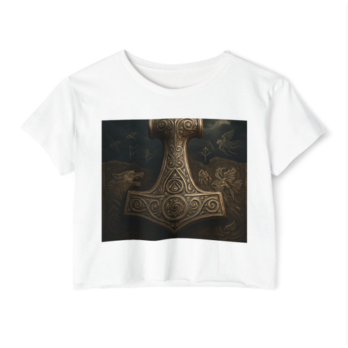 Mjölnir's Might - Women's Festival Crop Top
