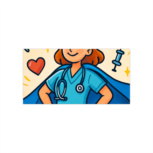 Nurse Superhero Spirit - Bumper Stickers