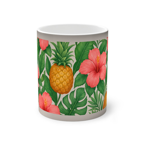 Tropical Oasis Escape - Color-Changing Mug, 11oz