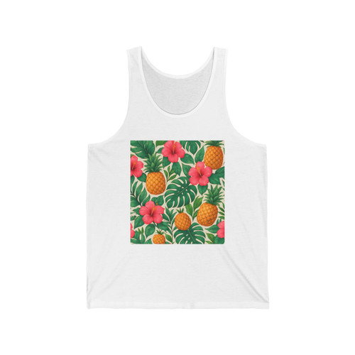 Tropical Oasis Escape - Unisex Jersey Tank