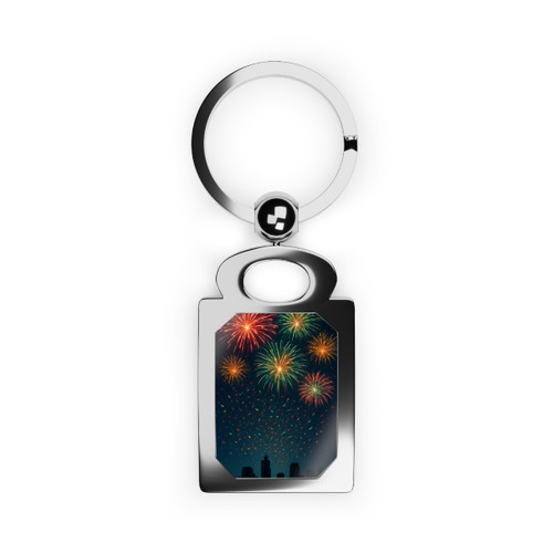 Midnight Sparkle - Rectangle Photo Keyring