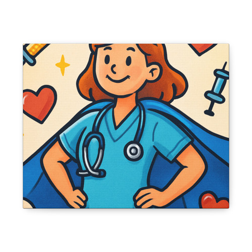 Nurse Superhero Spirit - Stretched Canvas