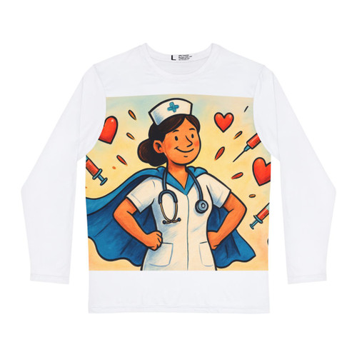 Nurse Superhero Spirit - Men's Long Sleeve Shirt (AOP)