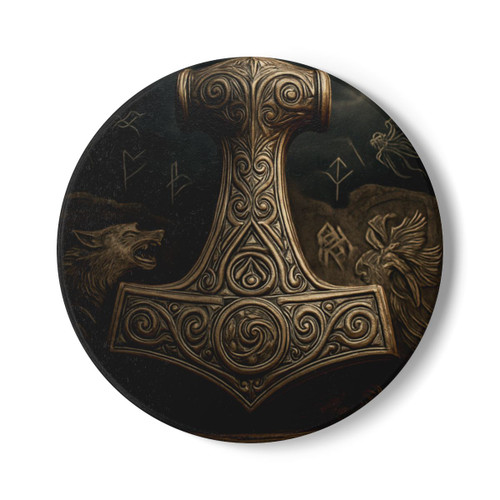 Mjölnir's Might - Ceramic Coaster
