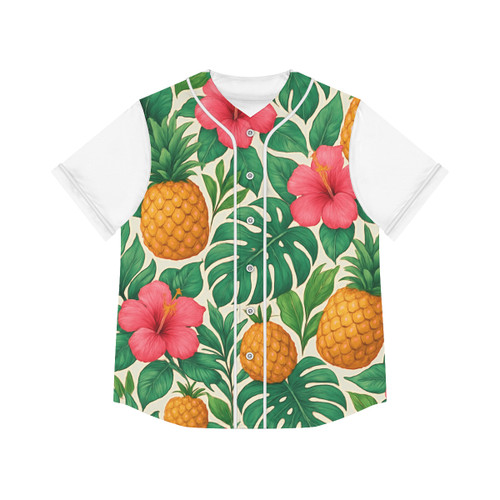 Tropical Oasis Escape - Women's Baseball Jersey (AOP)