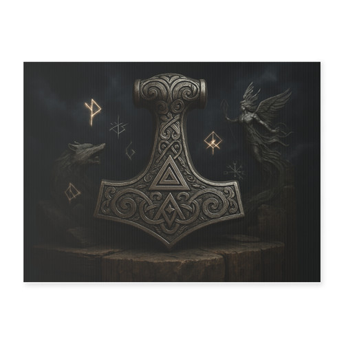 Mjölnir's Might - Yard Sign