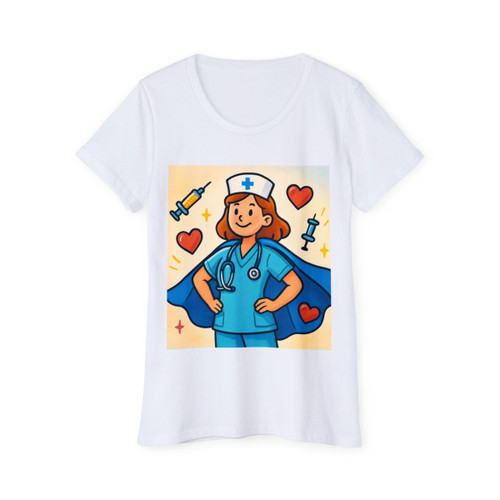 Nurse Superhero Spirit - Women's Organic Short Sleeve T-Shirt
