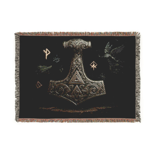 Mjölnir's Might - Woven Blanket