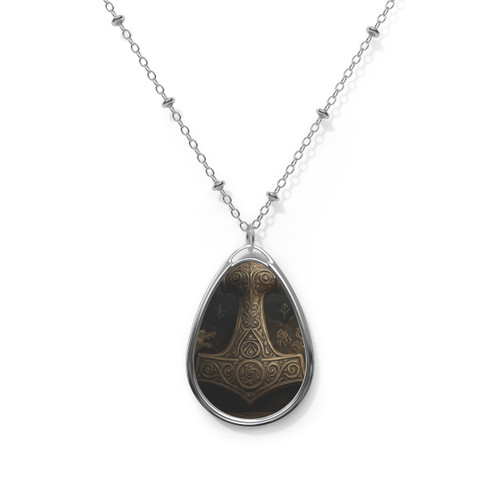 Mjölnir's Might - Oval Necklace
