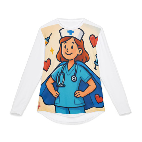Nurse Superhero Spirit - Men's UV Protection Long Sleeve Shirt (AOP)