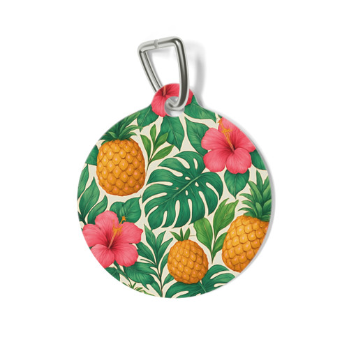 Tropical Oasis Escape - Pet Tag