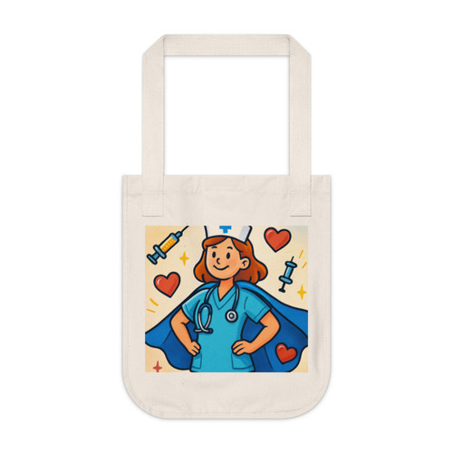 Nurse Superhero Spirit - Organic Canvas Tote Bag