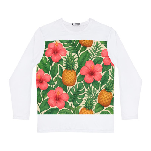 Tropical Oasis Escape - Men's Long Sleeve Shirt (AOP)