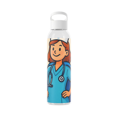 Nurse Superhero Spirit - Sky Water Bottle