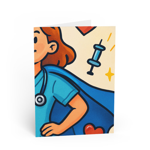 Nurse Superhero Spirit - Greeting Cards