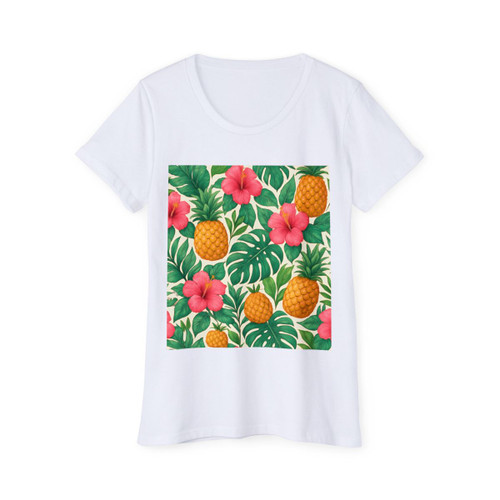 Tropical Oasis Escape - Women's Organic Short Sleeve T-Shirt