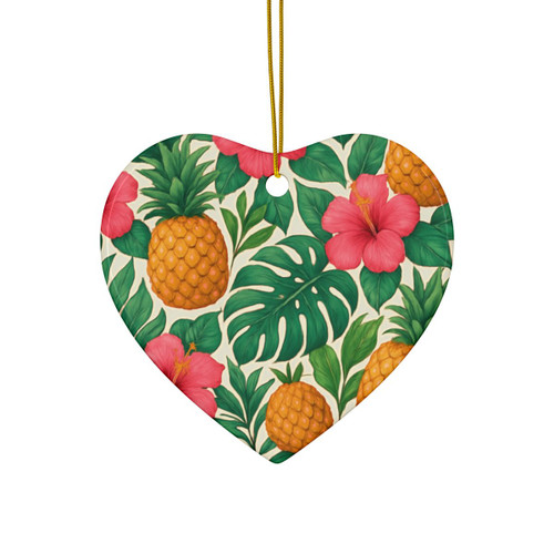 Tropical Oasis Escape - Ceramic Ornaments, 2-Side Print, (1pc, 3pcs, 5pcs, 10pcs)