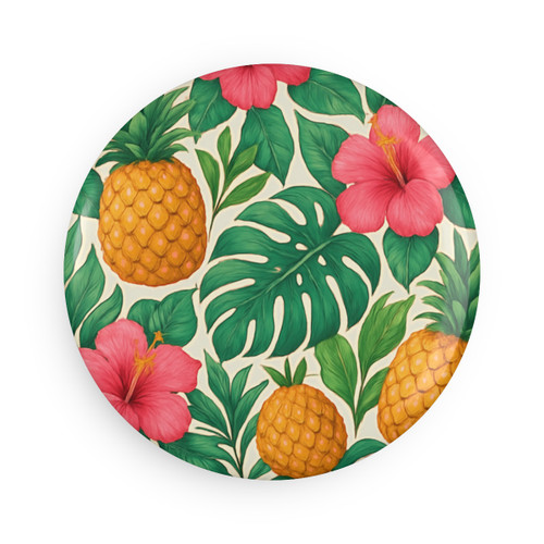 Tropical Oasis Escape - Button Magnet, Round (1 & 10 pcs)