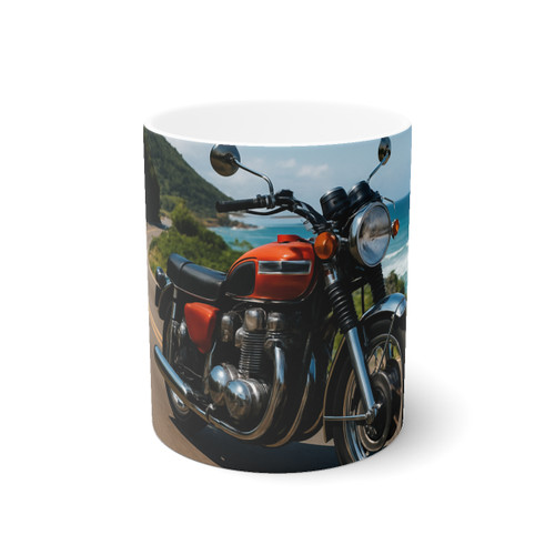 Freedom Ride - White Ceramic Mug, 11oz and 15oz