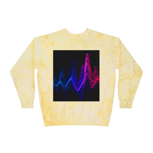 Rhythmic Waves - Unisex Color Blast Crewneck Sweatshirt